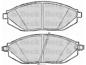 BORG & BECK BBP2301 stabdžių trinkelių rinkinys, diskinis stabdys 
 Techninės priežiūros dalys -> Papildomas remontas
96682858, 96682858