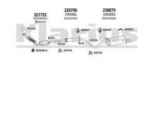 KLARIUS 930899E išmetimo sistema 
 Išmetimo sistema -> Išmetimo sistema, visa