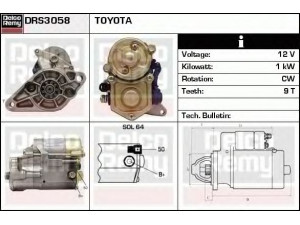 DELCO REMY DRS3058 starteris 
 Elektros įranga -> Starterio sistema -> Starteris