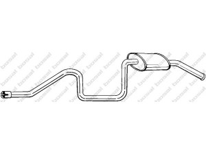 BOSAL 287-443 galinis duslintuvas 
 Išmetimo sistema -> Duslintuvas
CER1292