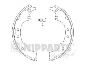 NIPPARTS J3502068 stabdžių trinkelių komplektas 
 Techninės priežiūros dalys -> Papildomas remontas
04495-28100, 04495-87402, 04495-44010