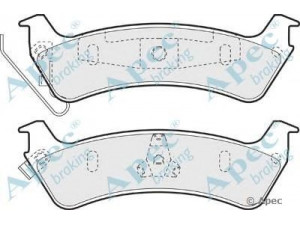 APEC braking PAD1012 stabdžių trinkelių rinkinys, diskinis stabdys 
 Techninės priežiūros dalys -> Papildomas remontas
04796344, 04883717AA, 4796344, 4883717AA