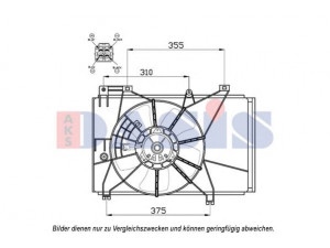 AKS DASIS 118037N ventiliatorius, radiatoriaus 
 Aušinimo sistema -> Radiatoriaus ventiliatorius
ZJ3815025, ZJ3815025A, ZJ3815025B