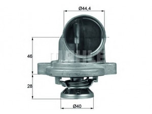 MAHLE ORIGINAL TI 23 80 termostatas, aušinimo skystis 
 Aušinimo sistema -> Termostatas/tarpiklis -> Thermostat
601 203 00 75, 601 203 05 75