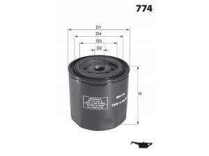 MECAFILTER ELH4114 alyvos filtras 
 Filtrai -> Alyvos filtras
105550603000, 105550603001, 105550603002