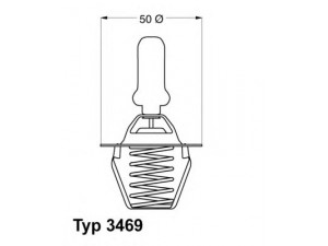 WAHLER 3469.91D termostatas, aušinimo skystis 
 Aušinimo sistema -> Termostatas/tarpiklis -> Thermostat
77 00 742 617, 77 00 858 802