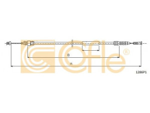 COFLE 1286P1 gaubto trosas 
 Kėbulas -> Transporto priemonės galas -> Gaubtas/dalys/garso izoliacinė medžiaga
7736069
