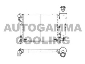 AUTOGAMMA 100196 radiatorius, variklio aušinimas