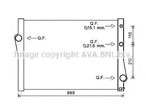 AVA QUALITY COOLING BW2471 radiatorius, variklio aušinimas 
 Aušinimo sistema -> Radiatorius/alyvos aušintuvas -> Radiatorius/dalys
17117533472, 7533472