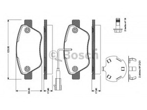 BOSCH 0 986 TB3 111 stabdžių trinkelių rinkinys, diskinis stabdys 
 Techninės priežiūros dalys -> Papildomas remontas
77362091, 77362194, 77365465, 77365543