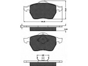 BSF 10340 stabdžių trinkelių rinkinys, diskinis stabdys 
 Techninės priežiūros dalys -> Papildomas remontas
3A0698151A, 8N0698151, 1J0698151L