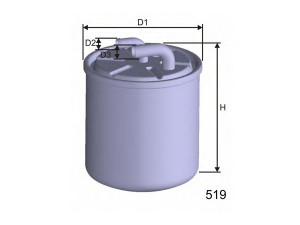 MISFAT M601 kuro filtras 
 Techninės priežiūros dalys -> Papildomas remontas
6460920001, 6460920301, 6460920501