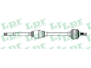 LPR DS52345 kardaninis velenas 
 Ratų pavara -> Kardaninis velenas
3273KR, 3273KS, 9656135080