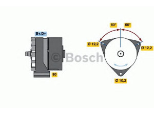 BOSCH 0 986 034 940 kintamosios srovės generatorius 
 Elektros įranga -> Kint. sr. generatorius/dalys -> Kintamosios srovės generatorius
007 154 26 02, 007 154 26 02 80