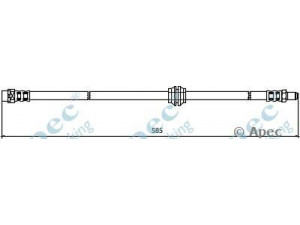 APEC braking HOS3957 stabdžių žarnelė 
 Stabdžių sistema -> Stabdžių žarnelės
34326753610