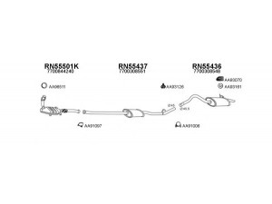 VENEPORTE 550125 išmetimo sistema 
 Išmetimo sistema -> Išmetimo sistema, visa