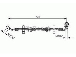 BOSCH 1 987 481 071 stabdžių žarnelė 
 Stabdžių sistema -> Stabdžių žarnelės
51550 60A30 000, 51550 60A31 000