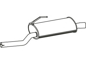 FENNO P2778 galinis duslintuvas 
 Išmetimo sistema -> Duslintuvas
(18030-SED-000)