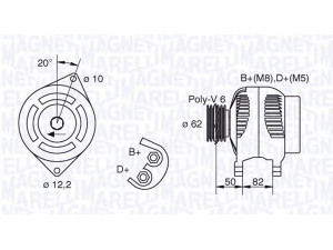 MAGNETI MARELLI 063321618010 kintamosios srovės generatorius 
 Elektros įranga -> Kint. sr. generatorius/dalys -> Kintamosios srovės generatorius
46425517, 7798011