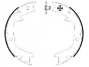 PAGID H9740 stabdžių trinkelių komplektas, stovėjimo stabdis 
 Stabdžių sistema -> Rankinis stabdys
MB950212, MN102635, MR391631