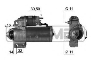 MESSMER 220400 starteris 
 Elektros įranga -> Starterio sistema -> Starteris
77 11 134 302, 96 27 267 180, 5802 CV