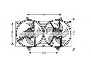AVA QUALITY COOLING DN7528 ventiliatorius, radiatoriaus 
 Aušinimo sistema -> Oro aušinimas
21481BM410, 21481BM420, B14814M413