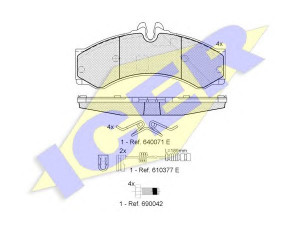 ICER 141126-203 stabdžių trinkelių rinkinys, diskinis stabdys 
 Techninės priežiūros dalys -> Papildomas remontas
05103556AC, 004 420 15 20, 004 420 24 20