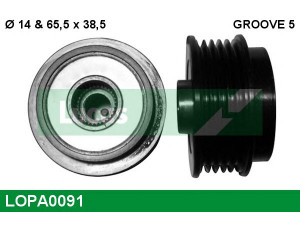 LUCAS ENGINE DRIVE LOPA0091 laisvos eigos sankaba, kint. sr. generatorius 
 Diržinė pavara -> Laisvos eigos sankaba, kint. sr. generatorius
77364148