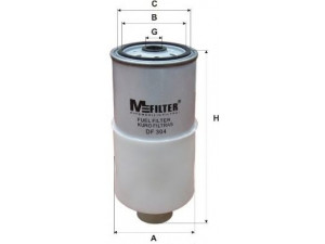 MFILTER DF 304 kuro filtras 
 Degalų tiekimo sistema -> Kuro filtras/korpusas
1270529, 12705299, 9454805, 028 127 435