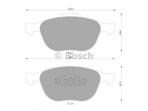 BOSCH 0 986 AB4 580 stabdžių trinkelių rinkinys, diskinis stabdys 
 Techninės priežiūros dalys -> Papildomas remontas
1223682, 1321517, 1360305, 1519528