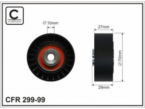 CAFFARO 299-99 kreipiantysis skriemulys, V formos rumbuotas diržas 
 Diržinė pavara -> V formos rumbuotas diržas/komplektas -> Laisvasis/kreipiamasis skriemulys
5751.F7, 5751.G1, 1341A020, 9660847980