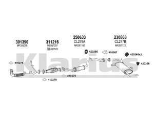 KLARIUS 210194E išmetimo sistema 
 Išmetimo sistema -> Išmetimo sistema, visa