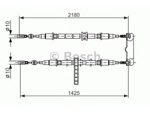 BOSCH 1 987 477 895 trosas, stovėjimo stabdys 
 Stabdžių sistema -> Valdymo svirtys/trosai
4834874