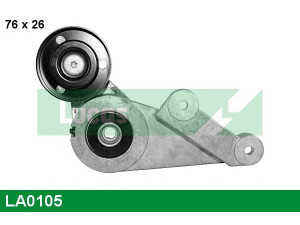 LUCAS ENGINE DRIVE LA0105 įtempiklio skriemulys, V formos rumbuotas diržas 
 Diržinė pavara -> V formos rumbuotas diržas/komplektas -> Įtempiklio skriemulys