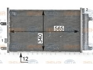HELLA 8FC 351 343-491 kondensatorius, oro kondicionierius 
 Oro kondicionavimas -> Kondensatorius
5040 84147
