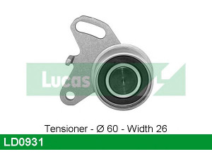 LUCAS ENGINE DRIVE LD0931 įtempiklio skriemulys, paskirstymo diržas