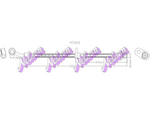 Brovex-Nelson H7260 stabdžių žarnelė 
 Stabdžių sistema -> Stabdžių žarnelės
01465SNAA02