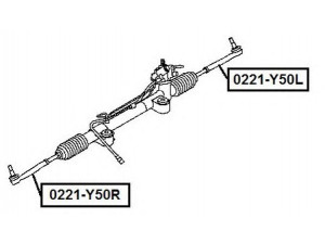 ASVA 0221-Y50R skersinės vairo trauklės galas 
 Vairavimas -> Vairo mechanizmo sujungimai
48520-EG025, D8520-EG025