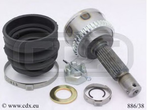CDX 886/38 jungčių komplektas, kardaninis velenas 
 Ratų pavara -> Sujungimai/komplektas
4950702A10, 4950802A10
