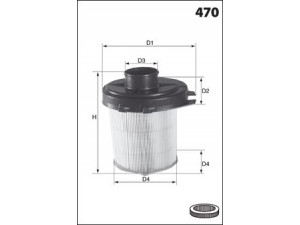 MECAFILTER 106 oro filtras 
 Filtrai -> Oro filtras
1444SY, 95619441, 144402, 1444SY