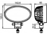 HELLA 1GA 357 001-001 darbinė šviesa