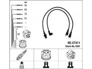 NGK 0591 uždegimo laido komplektas 
 Kibirkšties / kaitinamasis uždegimas -> Uždegimo laidai/jungtys
5967.C3, 5967.K7, 5967.C3, 5967.K7