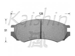 KAISHIN FK1162 stabdžių trinkelių rinkinys, diskinis stabdys 
 Techninės priežiūros dalys -> Papildomas remontas
410600C085, 4106045E85, 4106051E85