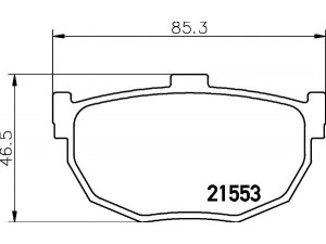 MINTEX MDB1450 stabdžių trinkelių rinkinys, diskinis stabdys