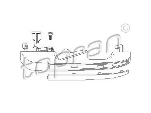 TOPRAN 104 179 durų rankenėlė 
 Užrakinimo sistema -> Rankenėlės
813 839 206B