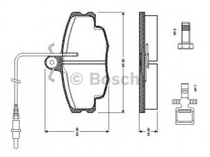 BOSCH 0 986 TB2 076 stabdžių trinkelių rinkinys, diskinis stabdys 
 Techninės priežiūros dalys -> Papildomas remontas
95 658 557, 77 01 203 777, 04491 33040