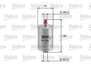 VALEO 587206 kuro filtras 
 Filtrai -> Kuro filtras
0014775901, 0014778401, 0014778901