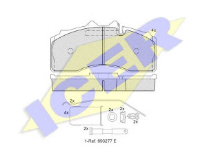 ICER 152046-066 stabdžių trinkelių rinkinys, diskinis stabdys
05.092.90.12.0, 09.000.61.79.0