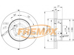 FREMAX BD-3402 stabdžių diskas 
 Stabdžių sistema -> Diskinis stabdys -> Stabdžių diskas
3411 6 763 824