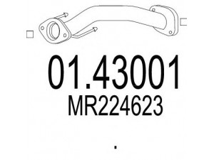 MTS 01.43001 išleidimo kolektorius 
 Išmetimo sistema -> Išmetimo vamzdžiai
MR224623
